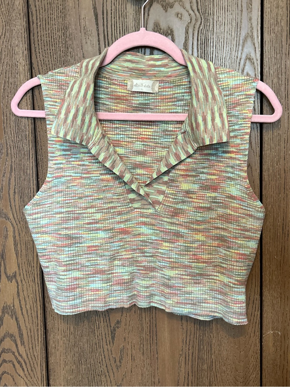 Altar'd State Multicolor Sleeveless Crop Top